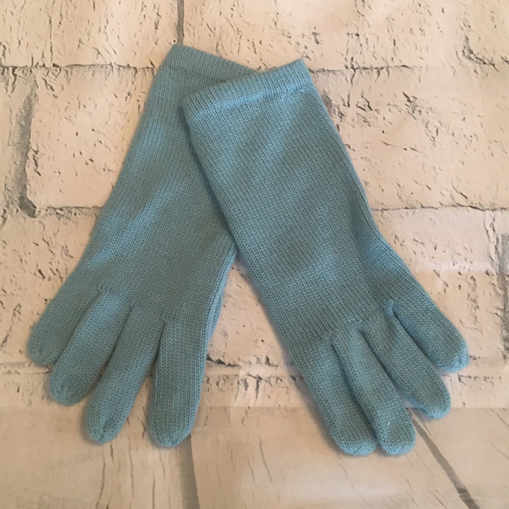 Light Blue Cashmere Gloves